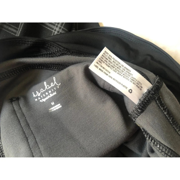 NWT Isabel Maternity Plaid Ponte Pants size medium - Picture 6 of 9